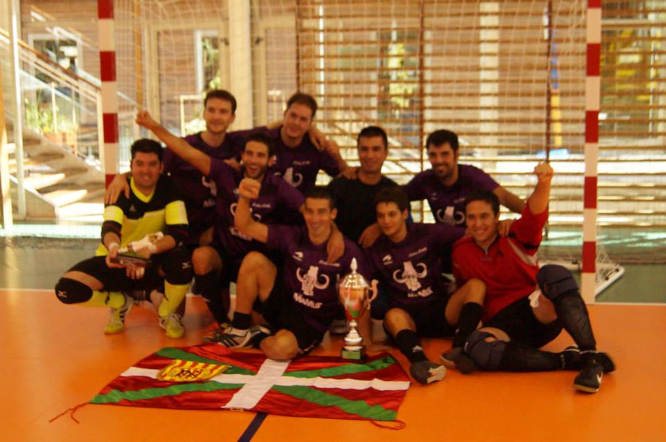 Flor de Lara, campeón de la Copa Vasco Catalana 2014 de Futsal.